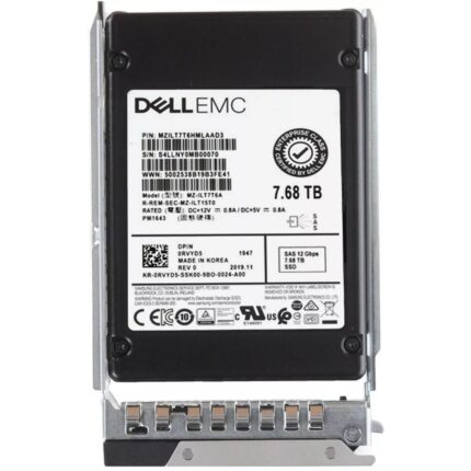 RVYD5 - Dell 7.68TB SAS Triple-Level Cell SFF 2.5" Solid State Drive