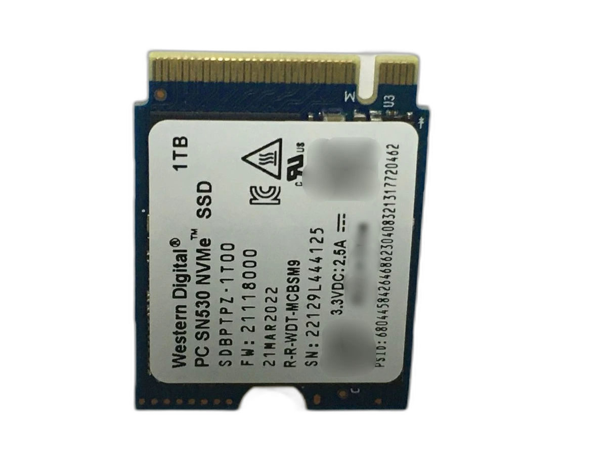 SDBPTPZ-1T00-A.webp SDBPTPZ-1T00 - Western Digital 1TB PC SN530 TLC PCIe 4.0 x4 SSD - Image 1