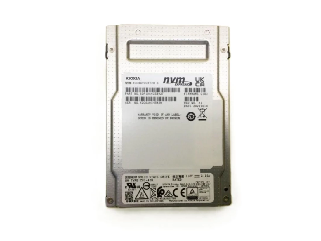 SDF1D84GEB92T-A.webp SDF1D84GEB92T - KIOXIA CD8 3.2TB PCI Express NVMe Solid State Drive - Image 1