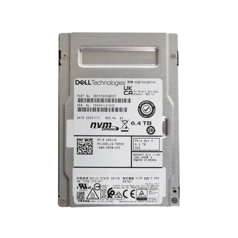 SDF3Y83DAB05T.webp SDF3Y83DAB05T - KIOXIA CM7-V 6.4TB PCI Express NVMe TLC 2.5" SSD - Image 1