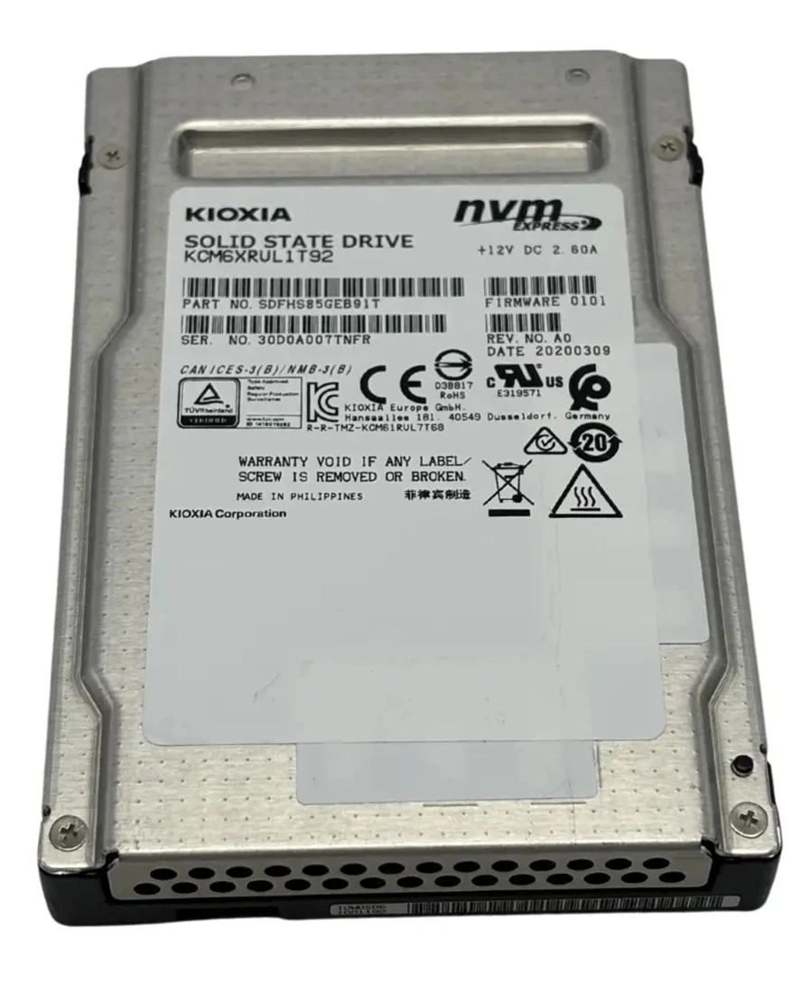 SDFHS85GEB91T-A.webp SDFHS85GEB91T - Kioxia 1.92TB PCI Express 4.0 x4 RI Solid State Drive - Image 1