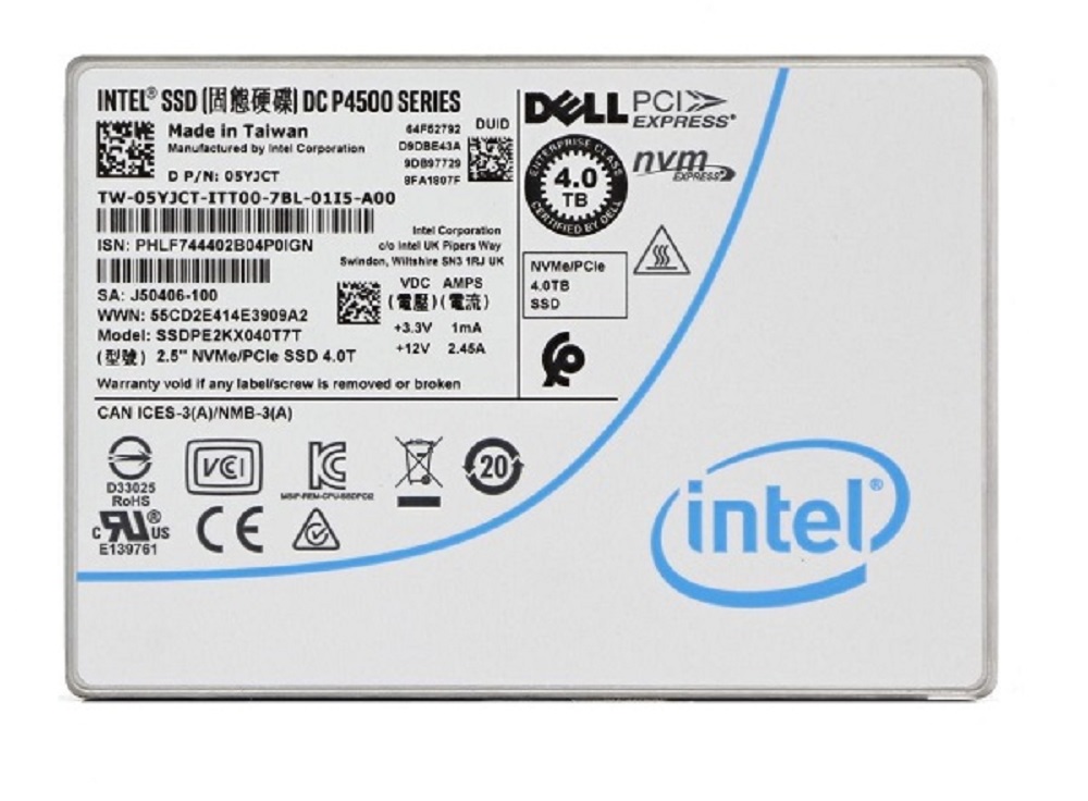 SSDPE2KX040T7T - Intel P4500 4TB PCI Express NVMe 2.5" SSD - Image 1