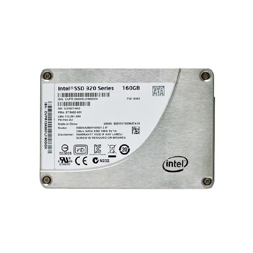 SSDSA2BW160G3 - Intel 160GB 320 2.5 inch MLC 3Gb/s SATA SSD - Image 1