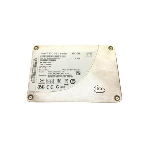 SSDSA2BW300G3 - Intel 300GB 320 2.5 inch MLC 3Gb/s SATA SSD - Image 1
