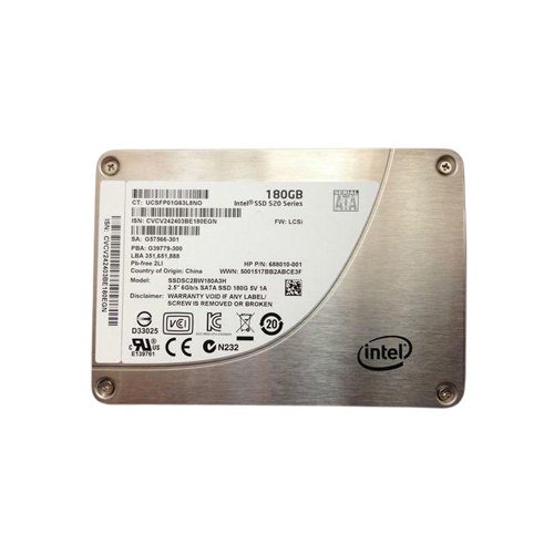 SSDSC2BW180A3H - Intel 180GB 520 2.5 inch MLC 6Gb/s SATA SSD - Image 1