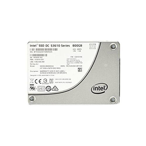 SSDSC2BX800G4 - Intel DC S3610 800GB SATA MLC 2.5" Solid State Drive - Image 1