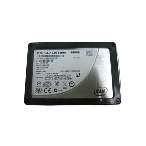 SSDSC2CW480A3 - Intel 480GB 520 2.5 inch MLC 6Gb/s SATA SSD - Image 1