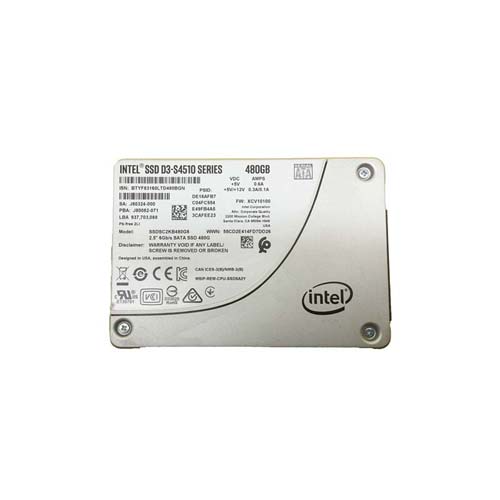 SSDSC2KB480G8-O.webp SSDSC2KB480G8 - Intel 480GB D3-S4510 2.5 inch TLC 6Gb/s SATA SSD - Image 1