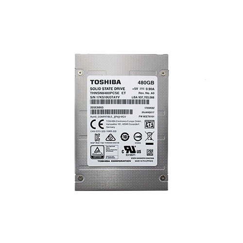 THNSN8480PCSE - Toshiba 480GB 2.5 inch MLC 6Gb/s SATA SSD - Image 1