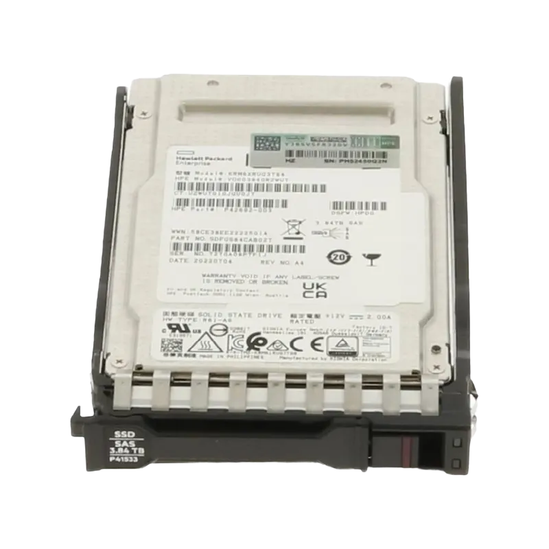 VO0038400RZWUT.webp VO0038400RZWUT - HPE 3.84TB SAS SFF 2.5" Solid State Drive - Image 1