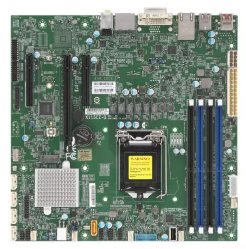 X11SCZ-Q-A.webp X11SCZ-Q - Supermicro Socket LGA1151 Intel Q370 Chipset Micro-ATX System Board (Motherboard) Supports Core i9/i7/i5/i3/Pentium/Celeron DDR4 4x DIMM - Image 1