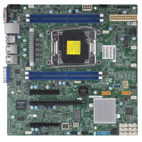 X11SRM-F-A.webp X11SRM-F - Supermicro Socket LGA2066 C422 Chipset M-ATX Motherboard - Image 1
