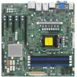 X12SCQ - Supermicro Socket LGA1200 Intel Q470E Chipset Micro-ATX System Board (Motherboard) Supports Core i9/i7/i5/i3/Pentium/Celeron DDR4 4x DIMM