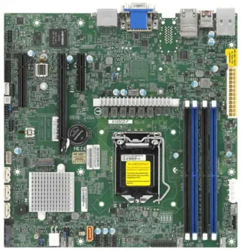 X12SCZ-F-A.webp X12SCZ-F - Supermicro Socket LGA1200 W480E Chipset M-ATX Motherboard - Image 1