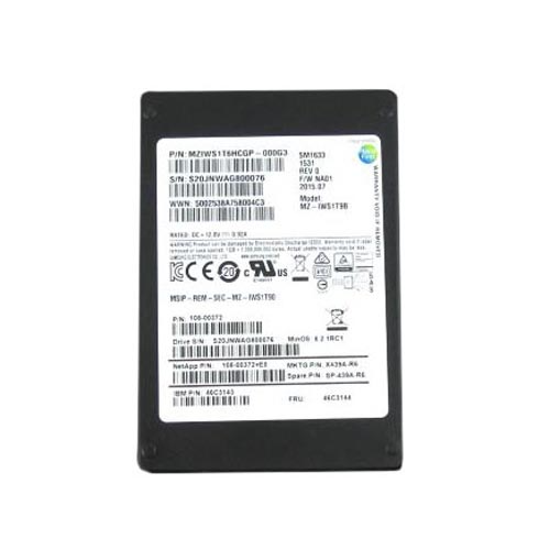 X439A-R6 - NetApp 1.6TB 2.5 inch 3D TLC 6Gb/s SAS SSD - Image 1