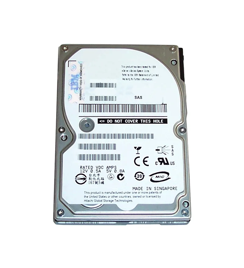 00AD104.webp 00AD104 - IBM 600GB 10000RPM SAS 6Gb/s 2.5-in HDD with Tray - Image 1