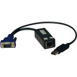 B078-101-USB-1 - Tripp Lite USB Single Server Interface Unit Virtual Media KVM Switch HD15 RJ45 TAA - B078-101-USB-1