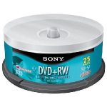 25DPW47LS2 - Part No: 25DPW47LS2 - Sony 4x dvd+RW Media - 4.7GB - 25 Pack