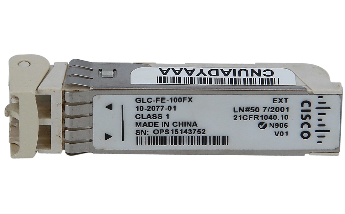 165357_0 Cisco GLC-FE-100FX 100Base-FX Fast Ethernet SFP module - Image 1