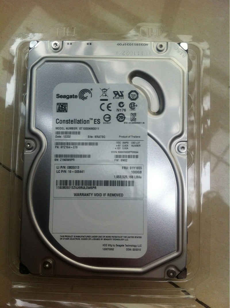 189359 Seagate Constellation ES ST1000NM0011 1TB 7.2K SATA 6Gb/S 3.5inch HDD Refurbished Dell OEM - Image 1