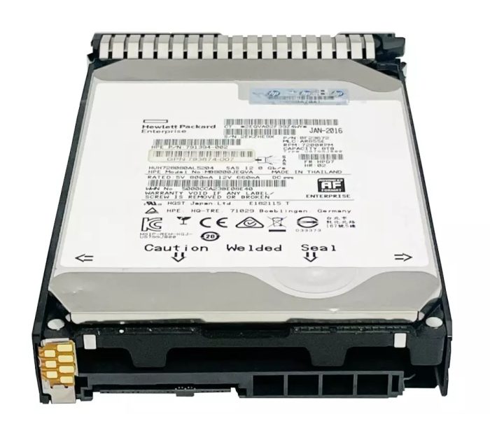 HP MB8000JEQVA 512e 8TB 12G SAS 7.2K 512e Lff SC Helium Hdd F/s - Image 2