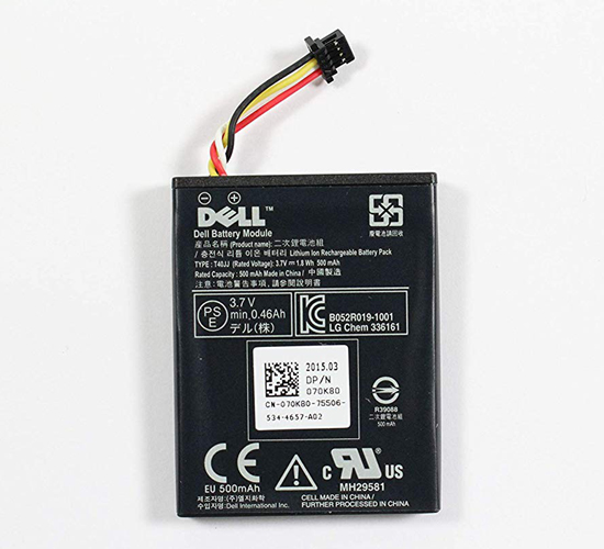 261029 Dell 0T40JJ 3.7v 1.8Wh 500mAh Lithium-Ion Battery For Dell PERC - Image 1