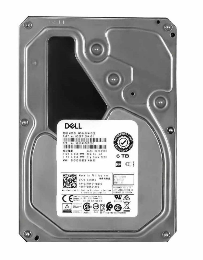 Toshiba MG04SCA60EE 6TB 7.2K SAS-12Gbps 512e 3.5Inch Internal HDD - Image 2