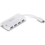 1NC57AA#ABL - Trendnet TUC-H4E2 USB 3.0 (3.1 Gen 1) Type-C 5000Mbit/s White interface hub