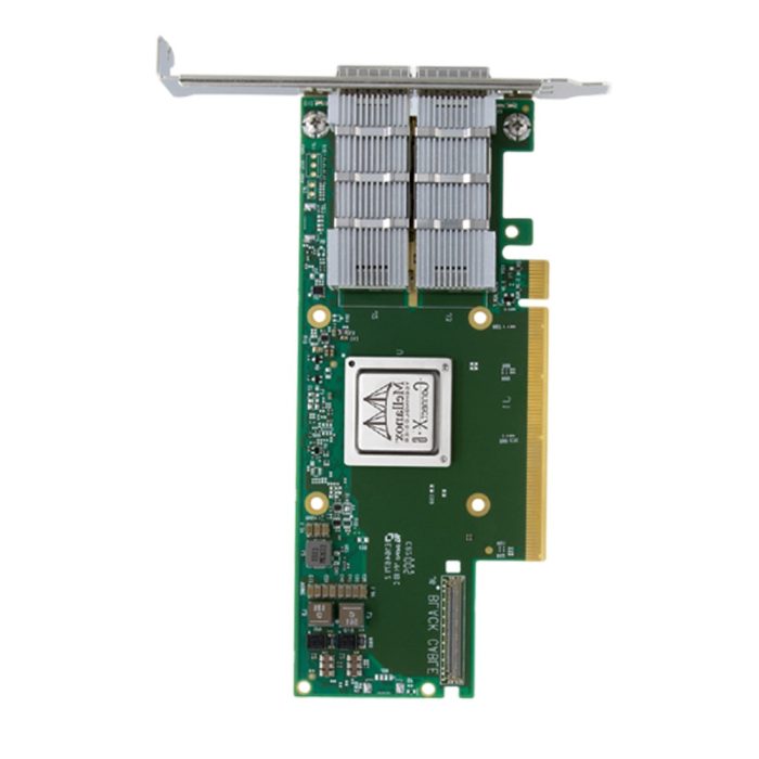 Mellanox MCX653106A-HDAT ConnectX-6 InfiniBand/Ethernet adapter card HDR IB (200Gb/s) and 200GbE dual-port QSFP56 PCIe3.0/4.0 x16 tall bracket Ref - Image 2