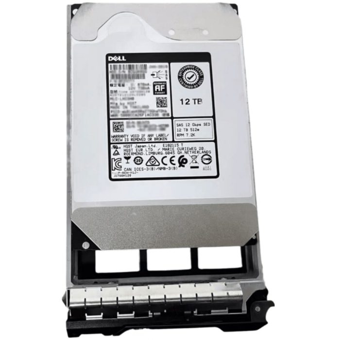 Dell 400-AXLE 12TB SED 7.2K SAS 12Gbps 512e 256MB 3.5inch Hot-Plug HDD with Tray - Image 5