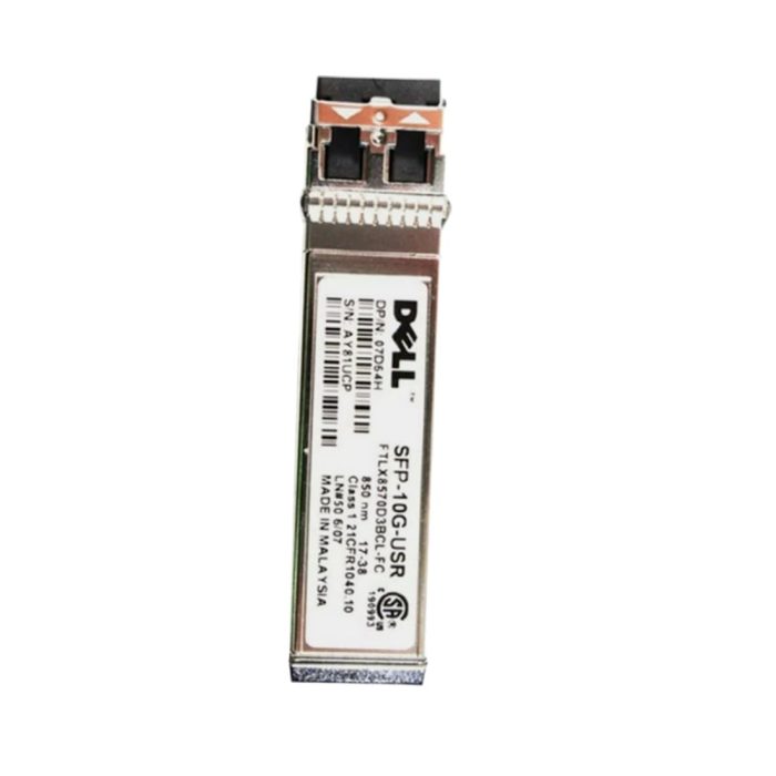 Dell 7D64H Networking Transceiver SFP+ 10GbE SR 850nm Wavelength 300 meter Reach - Image 4