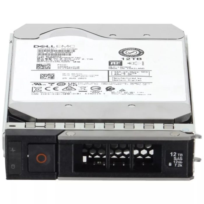 Dell 00JHTD 12TB SED 7.2K SAS 12Gbps 512e 256MB 3.5inch Hot-Plug HDD with Tray - Image 2