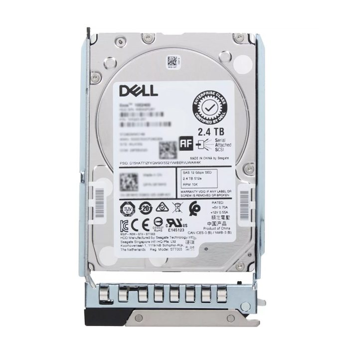 Dell 400-BCIW 2.4TB SED 10K SAS 12Gbps 512e 256MB 2.5" 14G Hot-Plug HDD with Tray - Image 6