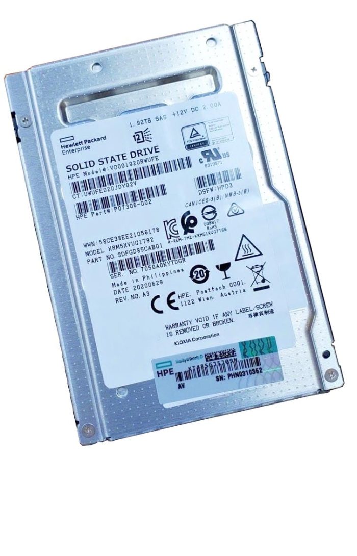 Kioxia SDFGD85CAB01 Mixed Use SSD 1.92 TB SAS 12Gb/s HPE OEM Refurbished - Image 3