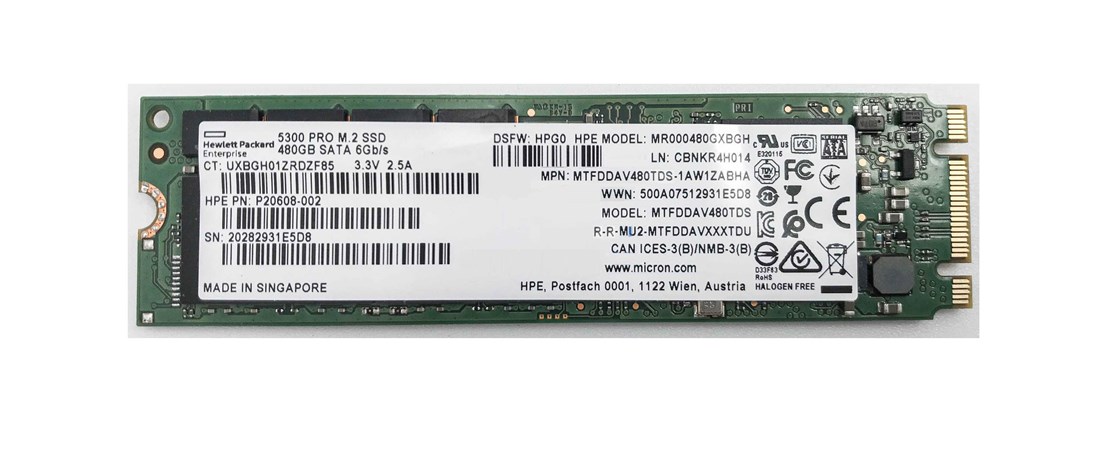 334922_0 HPE P19890-B21 Read Intensive SSD 480 GB SATA 6Gb/s Refurbished - Image 1
