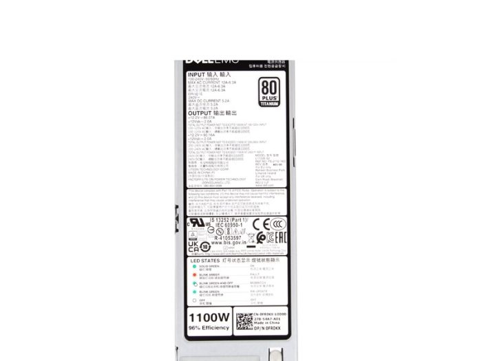 Dell D1100E-S6 1100W Power Supply for R650, R6525, R750, R7525 - Image 5