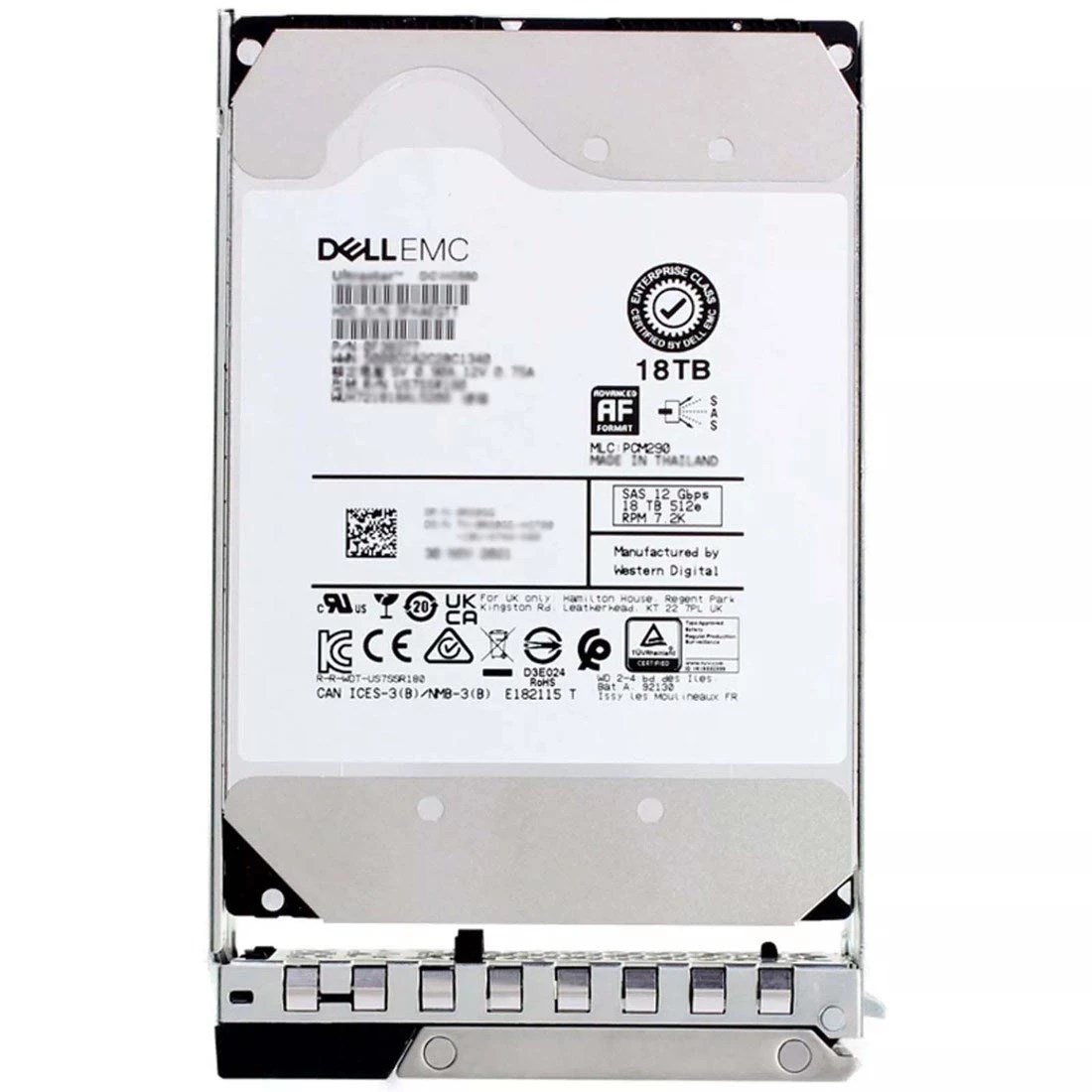 344227_0 Dell EMC 8VYM2 18TB 7.2K RPM SAS 12Gbps 512e 3.5inch Hot-Plug Hard Drive with Tray - Image 1