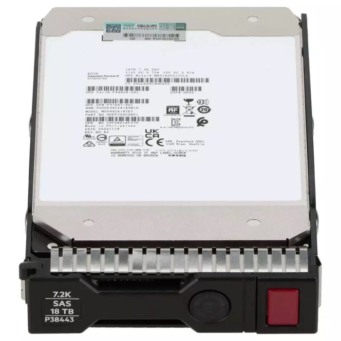 HPE P37664-B21 18TB 7.2k SAS 12g Sc 512e Lff Ise Helium Hdd - Image 6