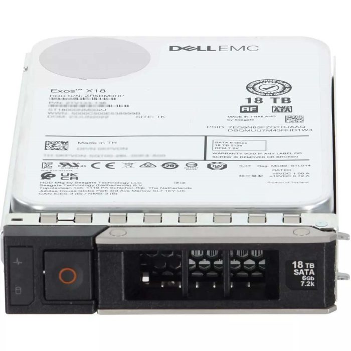 Dell 400-BLBH 18TB 7.2K RPM SATA 6Gbps 512e 3.5inch Hot-Plug Hard Drive with kit - Image 2