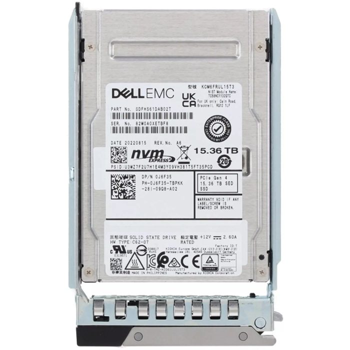 Dell J6F35 15.36TB SED FIPS 2.5 Inch 4.0 x4 NVMe SSD - Image 6