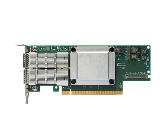 347935 Mellanox MCX653106A-HDAL ConnectX-6 InfiniBand/Ethernet Adapter Card HDR IB (200Gb/s) and 200GbE Dual-port QSFP56 PCIe3.0/4.0 x16 cold plate for liquid-cooled Intel Server System D50TNP platforms Full-Height Bracket ROHS R6 - Image 1