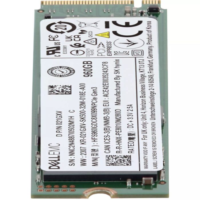 SK hynix HFS960GDC8X099N 960GB PCIe Gen3 x4 NVMe TLC RI M.2 22110 SSD - Image 2