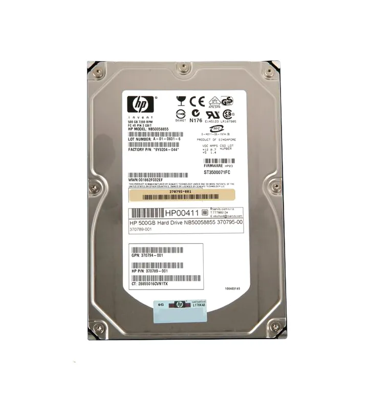 370794-001-o.webp 370794-001 - HP 500GB 7200RPM Fibre Channel 2Gb/s 3.5-in Hard Drive - Image 1
