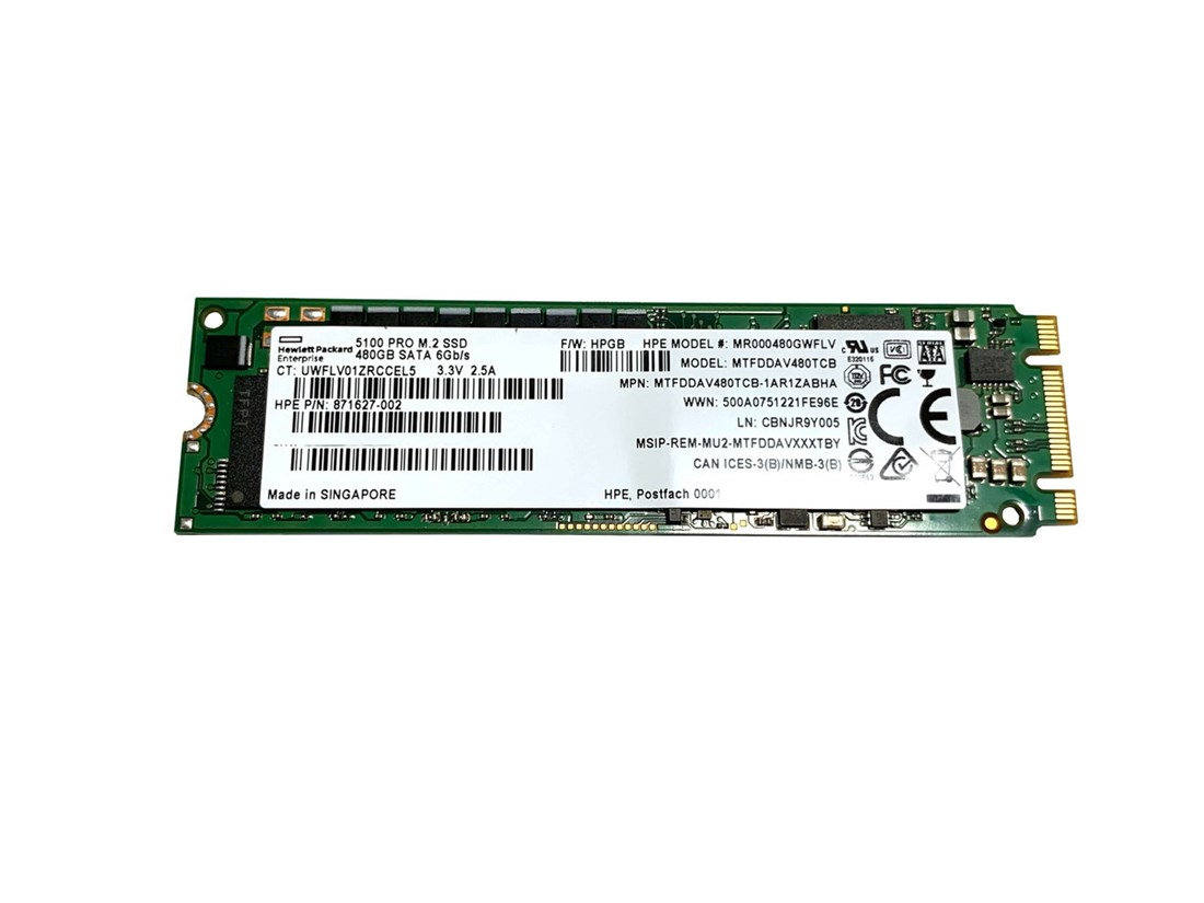 388607_0 HPE MR000480GWFLV Mixed Use SSD 480 GB SATA 6Gb/s Refurbished - Image 1
