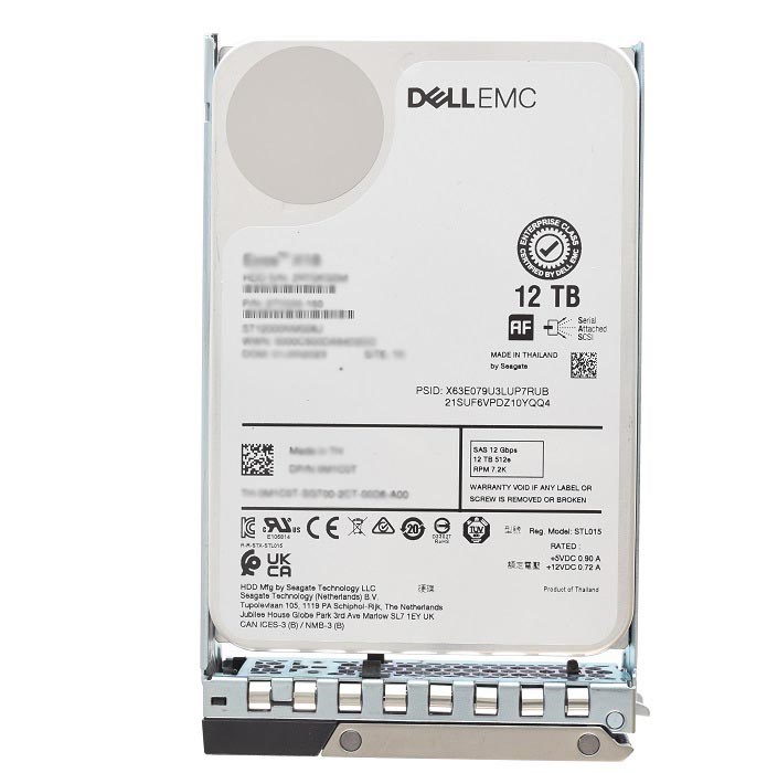 388656_0 Dell 161-BCJW 12TB 7.2K NL SAS-12Gbps 512e 256MB 3.5inch Hot Plug Hdd - Image 1