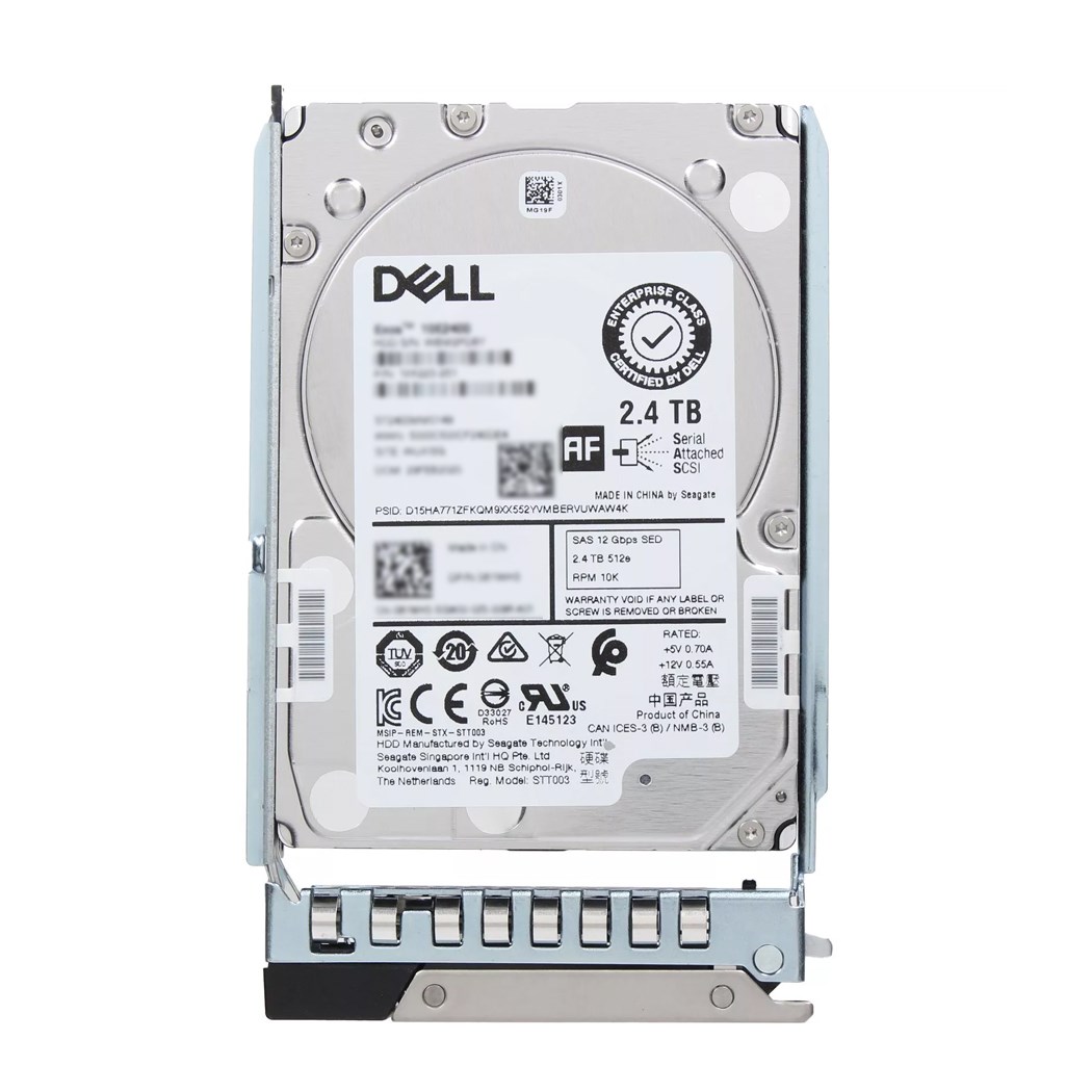 392009_0 Dell 161-BCHM 2.4TB SED 10K SAS 12Gbps 512e 256MB 2.5" Hot-Plug HDD - Image 1