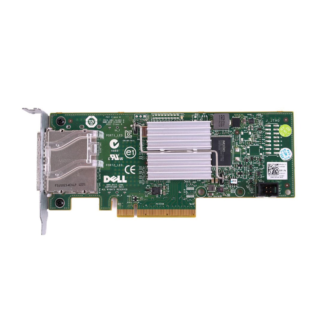 404635_0 DELL 03DDJT 6GB Dual-Port External PCIe SAS Non-RAID HBA - Image 1