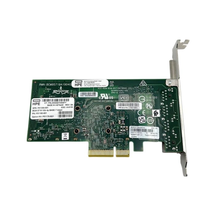 HPE P51180-001 Broadcom BCM5719 1Gb 4-port BASE-T Adapter - Image 4