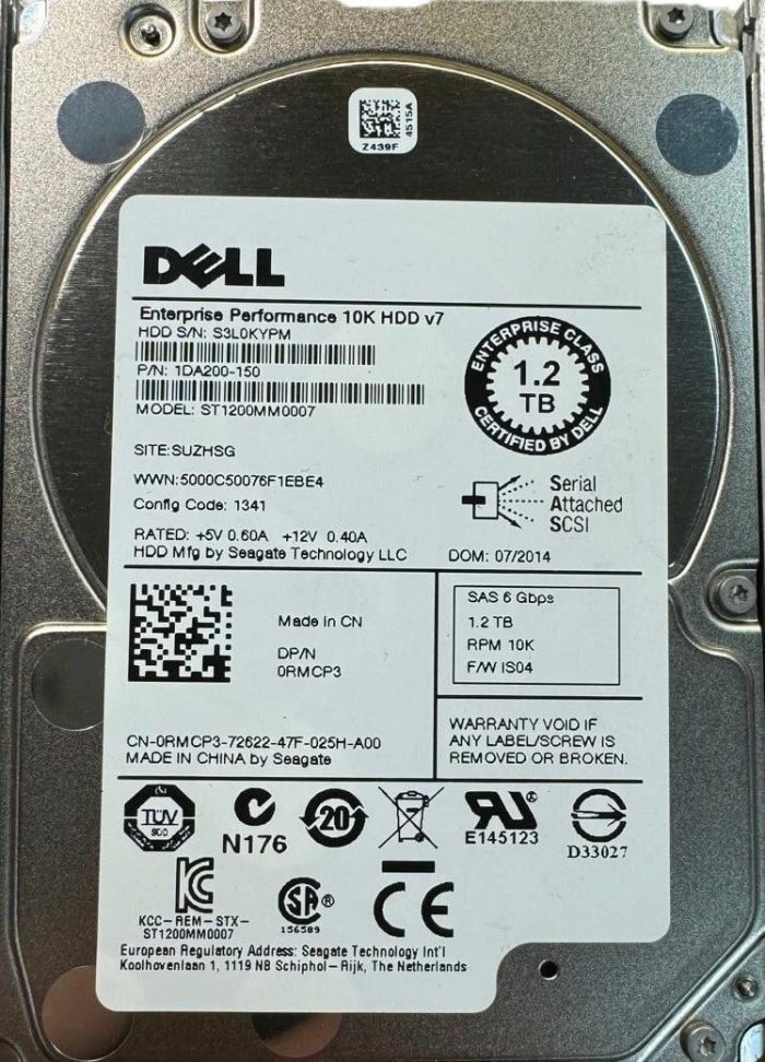 Seagate ST1200MM0007 1.2TB SAS 6Gb/s 2.5inch Enterprise HDD Refurbished - Image 2