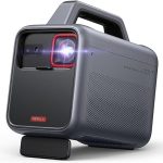 D2333 - NEBULA by Anker Mars 3 Outdoor Portable Projector, 1000 ANSI Lumens, 1080p, 40W Speaker, Up to 5 Hours, Autofocus, Keystone Correction, 200 Inches image, support 4K Projector with WiFi and Bluetooth